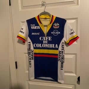 Cafe de Columbia bike /cycling shirt size 5.